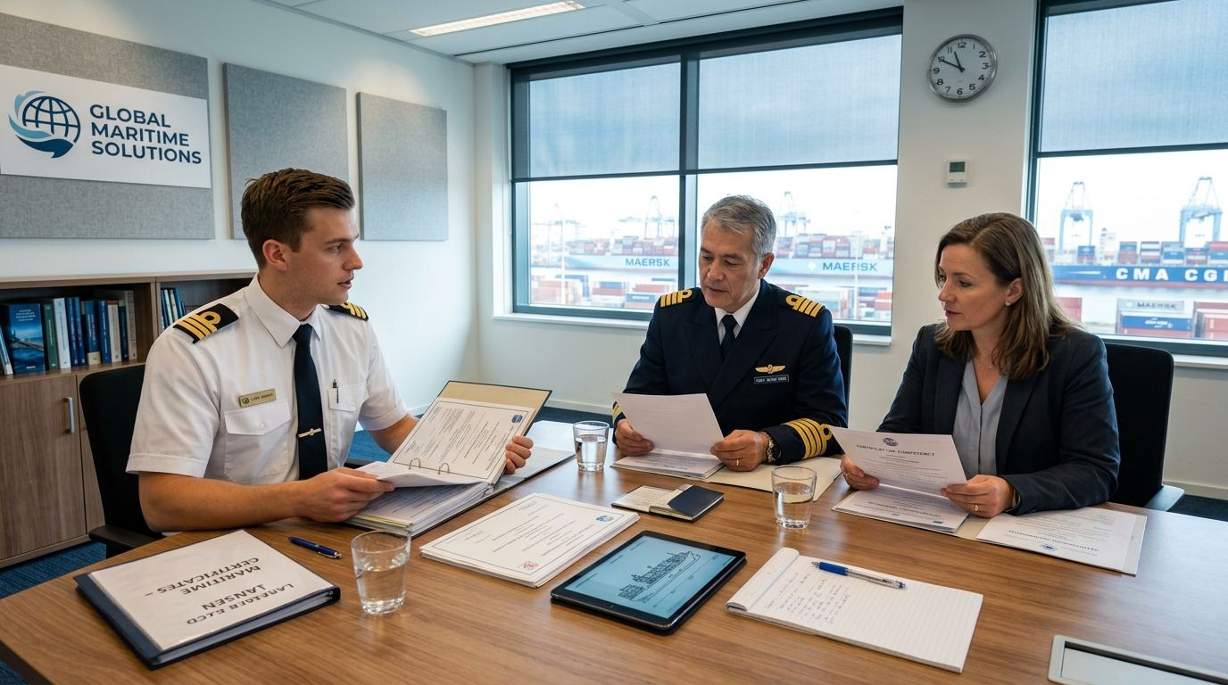 SF Shipping candidate crew interview and technical competency evaluation